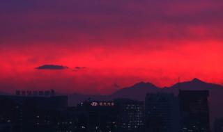 北京秋日晚霞好浪漫