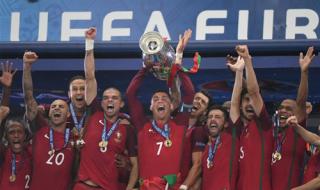 c罗带队夺得欧洲杯